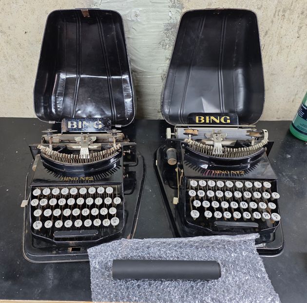 Two Bing typewriters