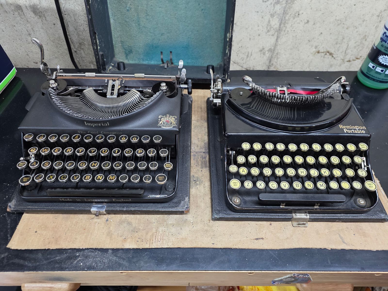 Imperial Good Companion and Remington Portable 2 typewriters