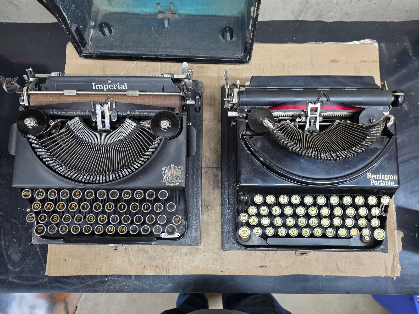 Imperial Good Companion and Remington Portable 2 typewriters