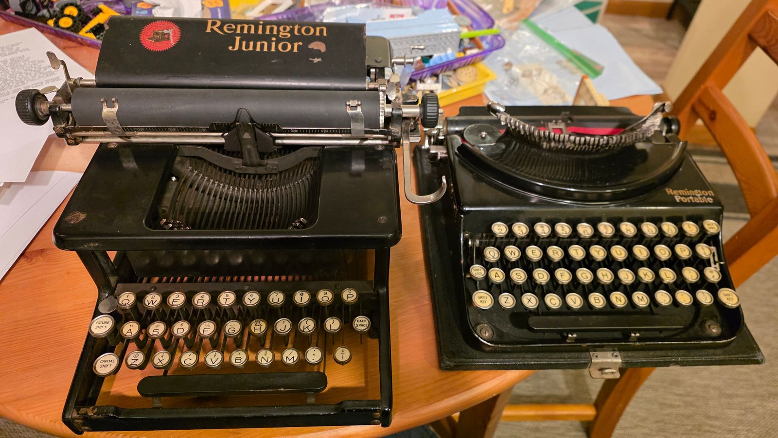 Remington Junior and Remington Portable 2 typewriters