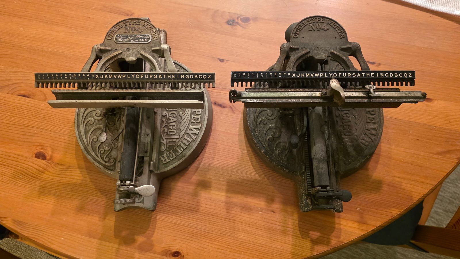 Two Odell typewriters