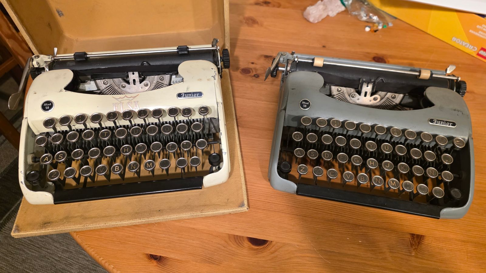 Two Junior typewriters