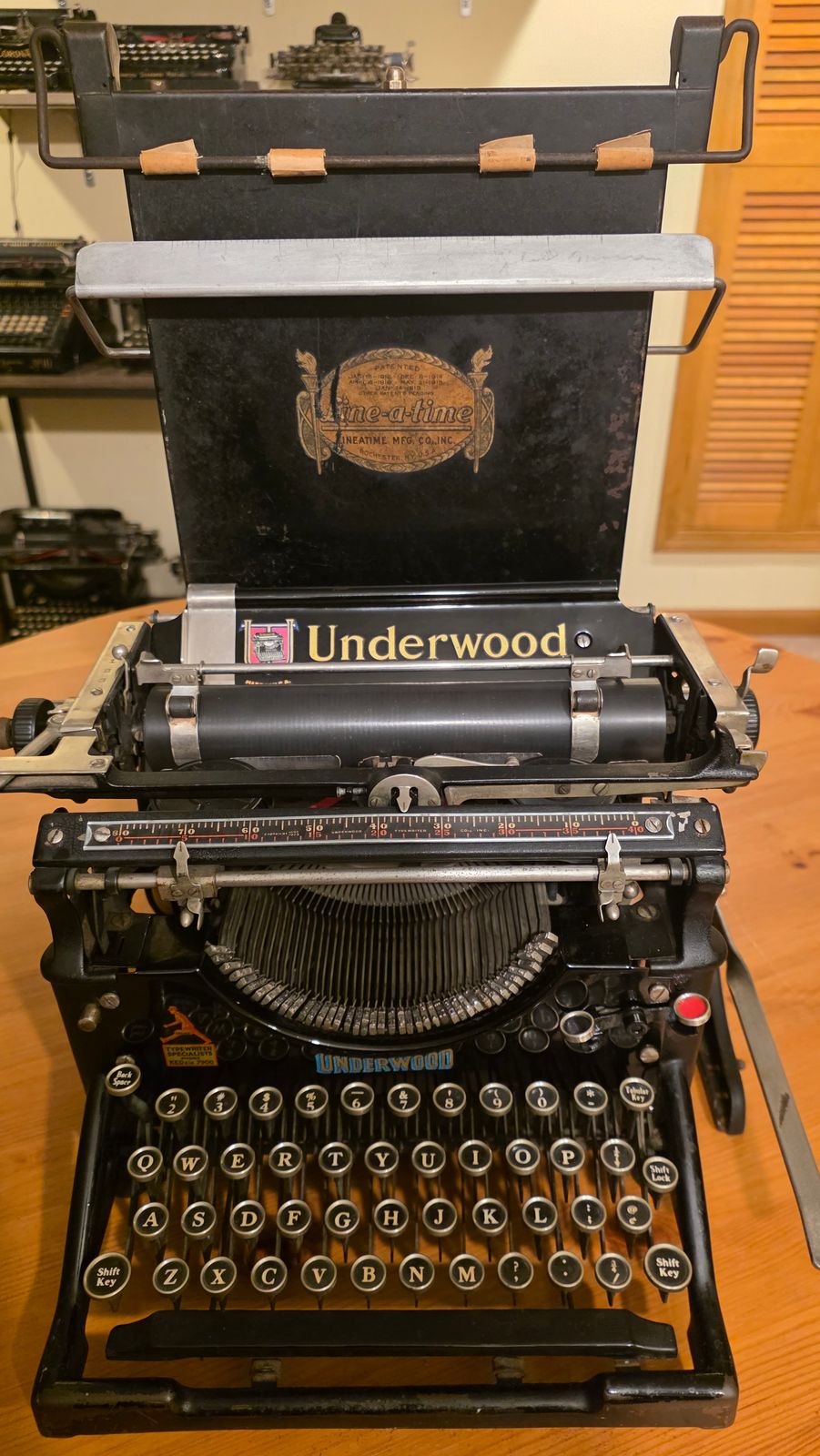 Line-a-time with an Underwood No. 5