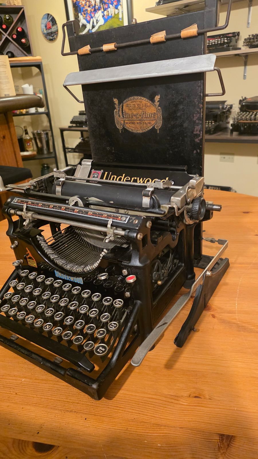 Line-a-time with an Underwood No. 5