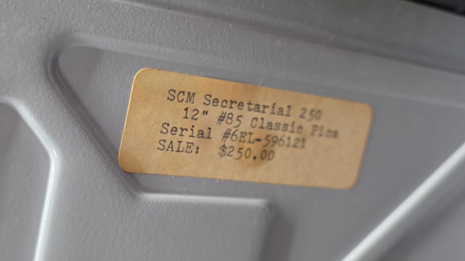 Photo from the Smith Corona Secretarial 250 Office Electric gallery