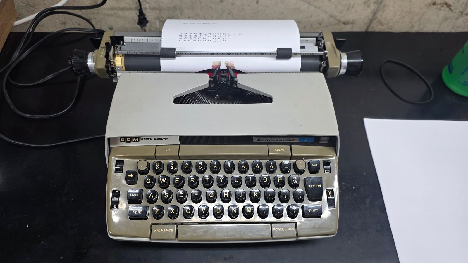 Photo from the Smith Corona Secretarial 250 Office Electric gallery
